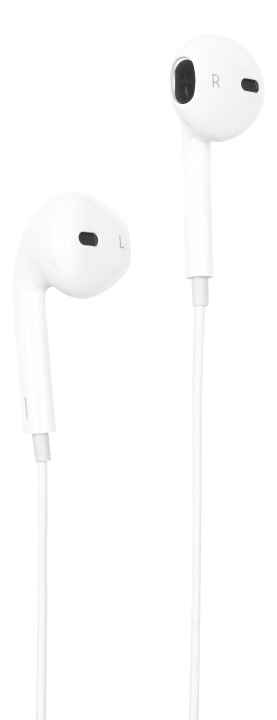 STREETZ Semi-in-ear earphones, 3-button, USB-C, white i gruppen Elektronikk / Lyd & Bilde / Hodetelefoner & Tilbehør / Hodetelefoner hos TP E-commerce Nordic AB (C17915)