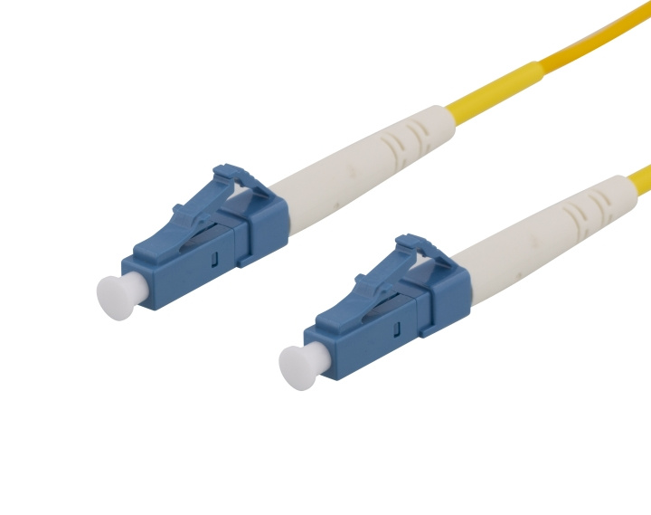 DELTACO OS2 Fiberkabel, LC - LC, simplex, singlemode, UPC, 3m i gruppen Datautstyr / Kabler og adaptere / Nettverk / Fiberkabler hos TP E-commerce Nordic AB (C17933)