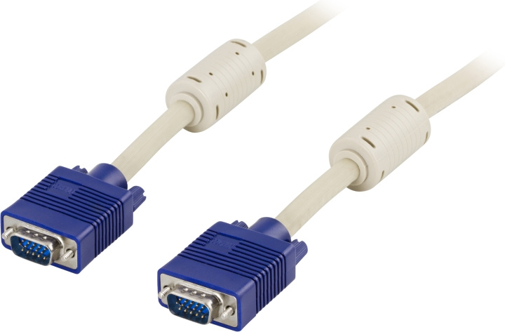 DELTACO skjermkabel RGB HD15 output-15 output, 5m i gruppen Datautstyr / Kabler og adaptere / VGA / Kabler hos TP E-commerce Nordic AB (C17989)