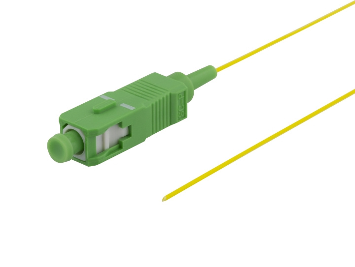 DELTACO OS2 Fiber pigtail, SC, simplex, APC, 9/125, 1,5m i gruppen Datautstyr / Kabler og adaptere / Nettverk / Fiberkabler hos TP E-commerce Nordic AB (C17990)