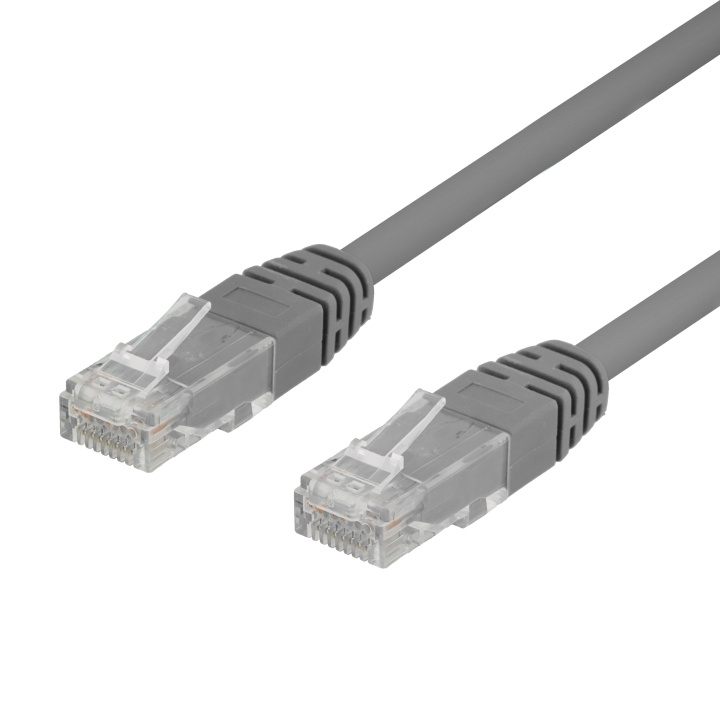 50-pack U/UTP Cat6 patch c., 0.3m,Delta-certified,LSZH, grey i gruppen Datautstyr / Kabler og adaptere / Nettverk / Cat6 hos TP E-commerce Nordic AB (C18137)