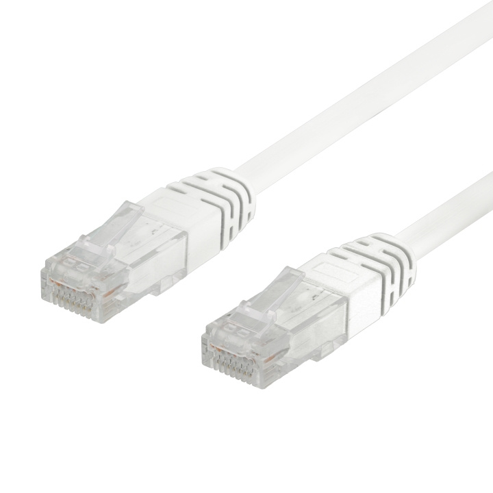 50-pack U/UTP Cat6 patch c., 0,3m, Delta-certif, LSZH, white i gruppen Datautstyr / Kabler og adaptere / Nettverk / Cat6 hos TP E-commerce Nordic AB (C18148)