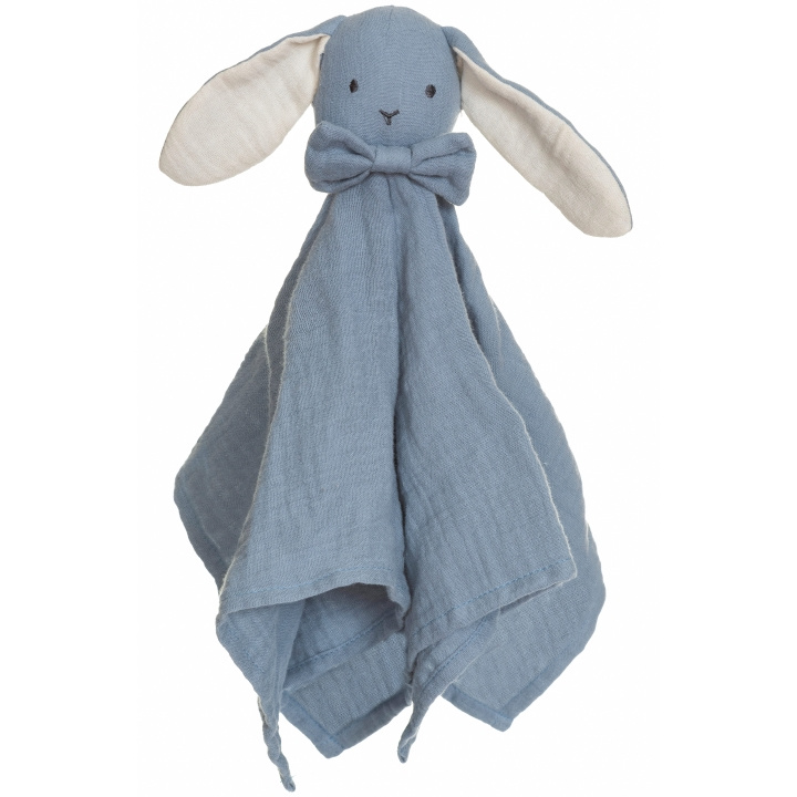Teddykompaniet Diinglisar, koseteppe, kanin, Muslin blå i gruppen LEKER, BARN OG BABY / Barnetekstiler / Suttekluter hos TP E-commerce Nordic AB (C18361)