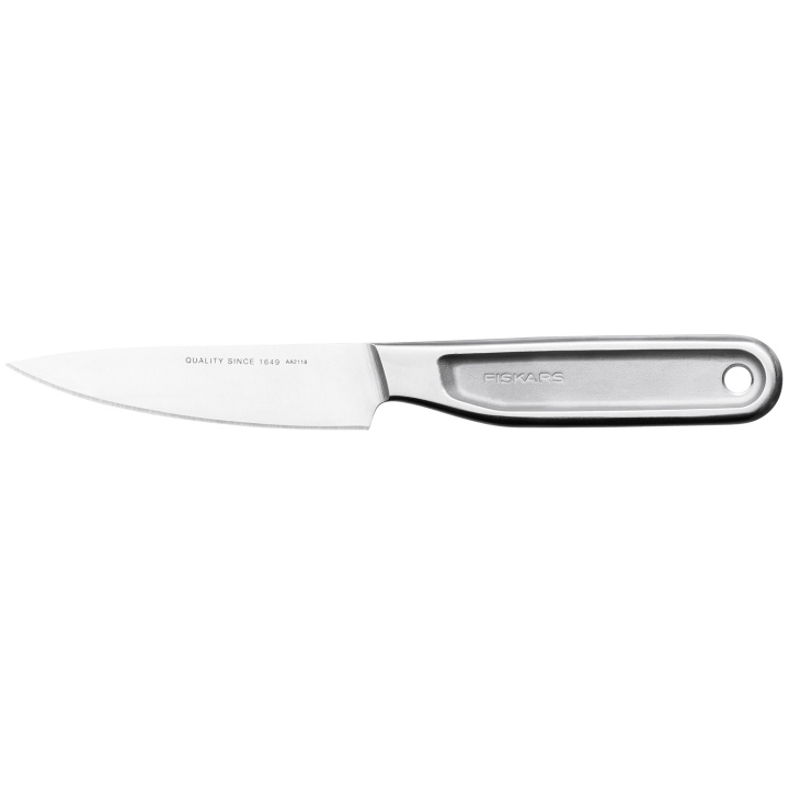 Fiskars All Steel grönsakskniv 10 cm i gruppen HJEM, HUS OG HAGE / Kjøkkenutstyr / Kjøkkenkniver og knivslipere hos TP E-commerce Nordic AB (C18381)