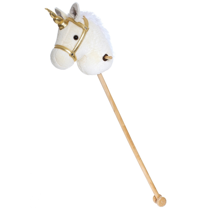 Teddykompaniet Hvit enhjørning kjepphest 100 cm i gruppen LEKER, BARN OG BABY / Leker / Leksaker hos TP E-commerce Nordic AB (C18396)