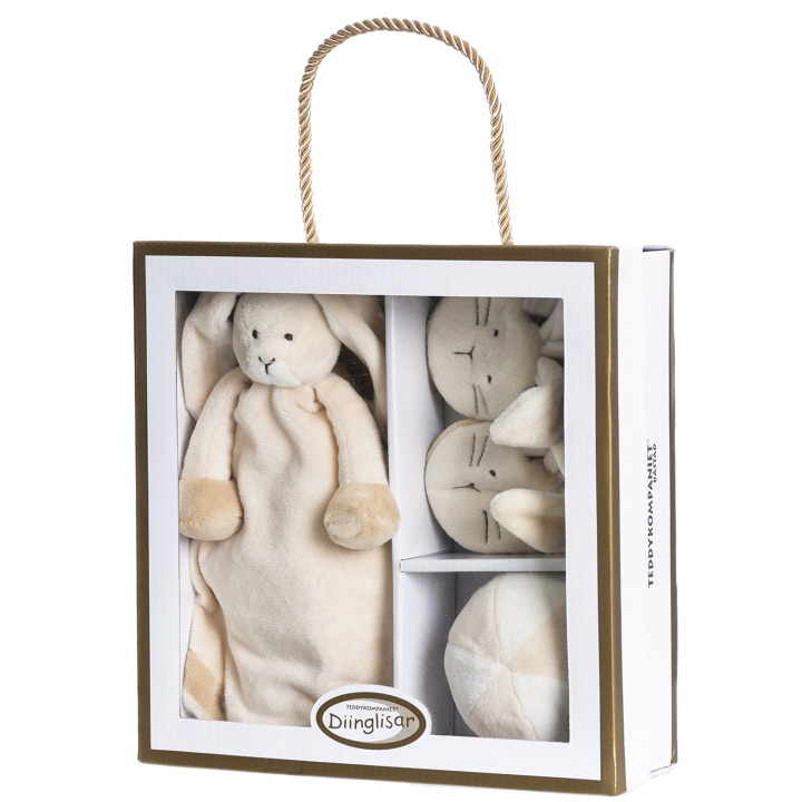 Teddykompaniet Diinglisar, giftbox, kanin i gruppen LEKER, BARN OG BABY / Barnetekstiler / Suttekluter hos TP E-commerce Nordic AB (C18409)