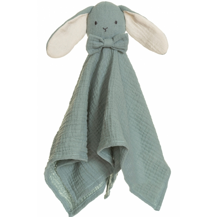 Teddykompaniet Diinglisar Snuttefilt Kanin, Muslin grønn i gruppen LEKER, BARN OG BABY / Barnetekstiler / Suttekluter hos TP E-commerce Nordic AB (C18422)
