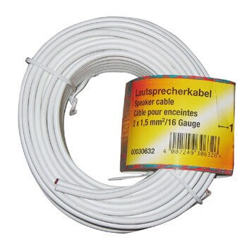 Hama Högtalarkabel 2x1.5mm2 25p Bulk Vit 10m i gruppen Elektronikk / Kabler og adaptere / Høyttalerkabler hos TP E-commerce Nordic AB (C18464)
