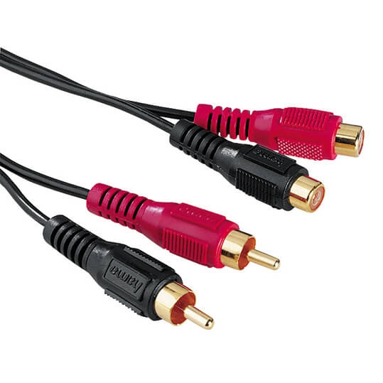 Hama Kabel 2xRCA-2xRCA Förlängning Svart 4m i gruppen Elektronikk / Kabler og adaptere / RCA / Kabler hos TP E-commerce Nordic AB (C18474)