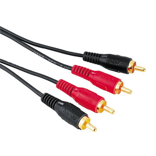 Hama Kabel 2xRCA-2xRCA Guld Svart 10m i gruppen Elektronikk / Kabler og adaptere / RCA / Kabler hos TP E-commerce Nordic AB (C18475)