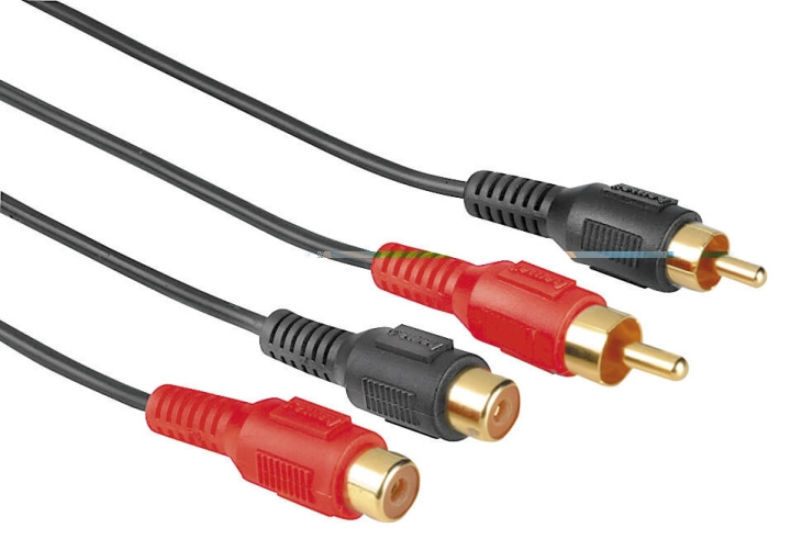 HAMA Kabel 2xRCA-2xRCA Förlängning Svart 10m i gruppen Elektronikk / Kabler og adaptere / RCA / Kabler hos TP E-commerce Nordic AB (C18476)