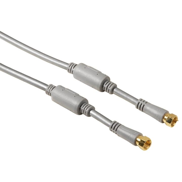 Hama Kabel Antenn SAT 100dB Ferrit F-Plug Silver 1.5m i gruppen Elektronikk / Kabler og adaptere / Antennekabler og tilbehør / Antennekabler hos TP E-commerce Nordic AB (C18484)