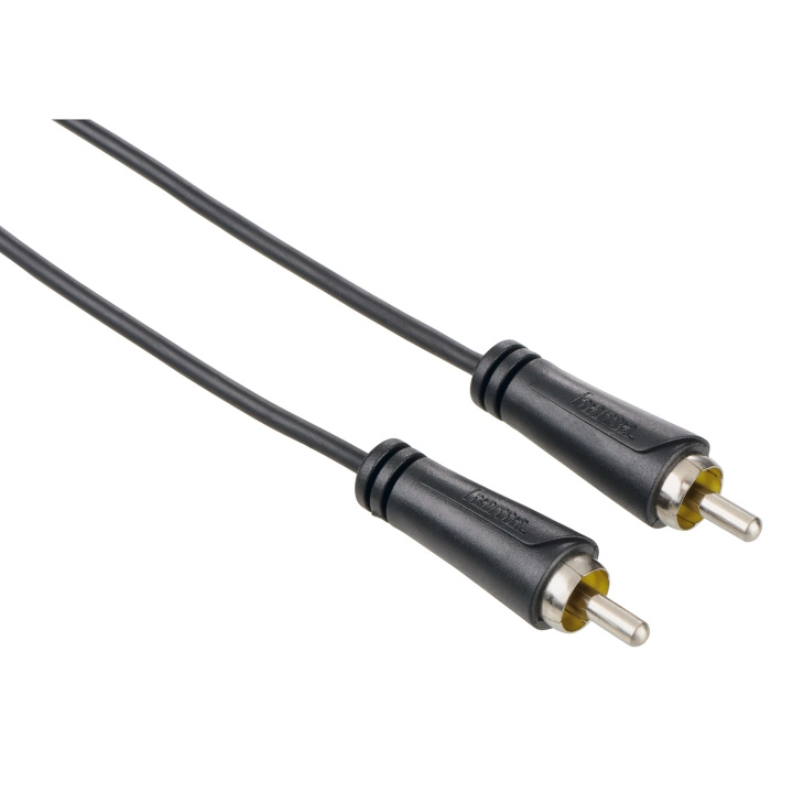 Hama Kabel Audio 1xRCA-1xRCA Svart 1.5m i gruppen Elektronikk / Kabler og adaptere / RCA / Kabler hos TP E-commerce Nordic AB (C18502)