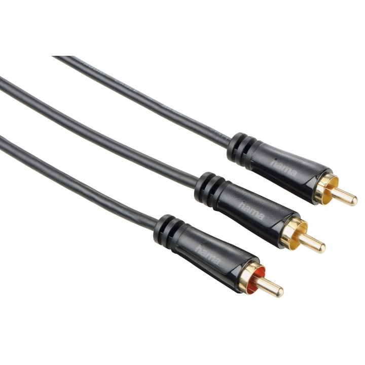 Hama Kabel Audio 1xRCA-2xRCA Subwooferkabel Guld Svart 7.5m i gruppen Elektronikk / Kabler og adaptere / RCA / Kabler hos TP E-commerce Nordic AB (C18512)
