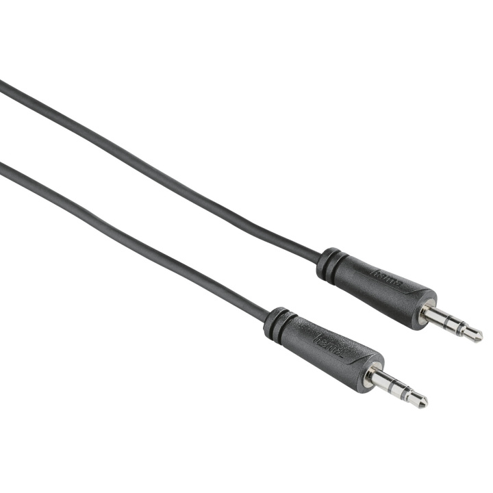 Hama Kabel Audio 3.5mm-3.5mm Svart 1.5m i gruppen Elektronikk / Kabler og adaptere / Lyd analog / 3,5 mm hos TP E-commerce Nordic AB (C18520)