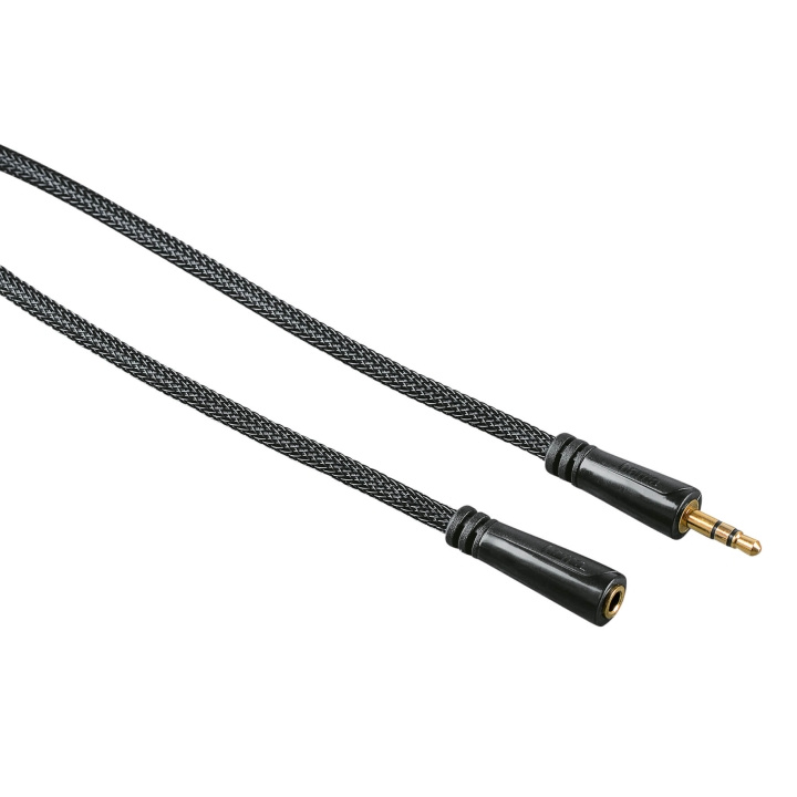 Hama Kabel Audio 3.5mm-3.5mm Förlängning Guld Svart 3m i gruppen Elektronikk / Kabler og adaptere / Lyd analog / 3,5 mm hos TP E-commerce Nordic AB (C18525)