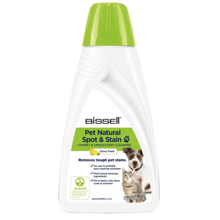 Bissell Rengjøringsmiddel Pet Natural Spot&Stain Portable, Teppe 1L i gruppen HJEM, HUS OG HAGE / Rengjøringsprodukter / Rengjøringsmiddel hos TP E-commerce Nordic AB (C18552)