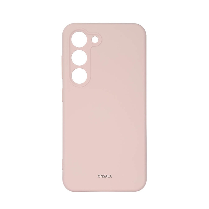 ONSALA Mobildeksel Silikon Chalk Pink - Samsung S23 5G i gruppen SMARTTELEFON & NETTBRETT / Mobilbeskyttelse / Samsung hos TP E-commerce Nordic AB (C18592)