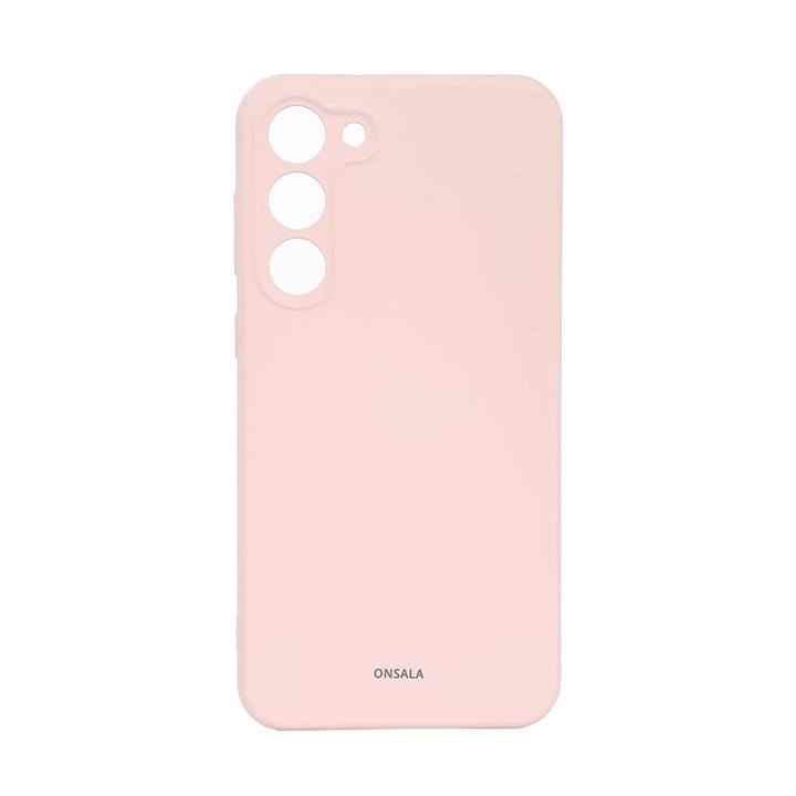 ONSALA Mobildeksel Silikon Chalk Pink - Samsung S23+ 5G i gruppen SMARTTELEFON & NETTBRETT / Mobilbeskyttelse / Samsung hos TP E-commerce Nordic AB (C18593)