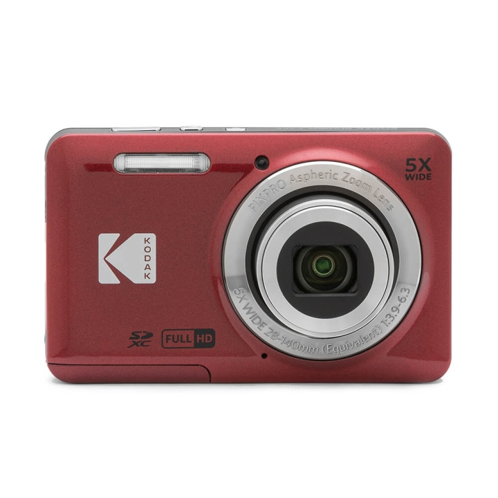 Kodak Digitalt Kamera Pixpro FZ55 CMOS 5x 16MP Rød i gruppen Elektronikk / Foto og video / Kameraer hos TP E-commerce Nordic AB (C18612)