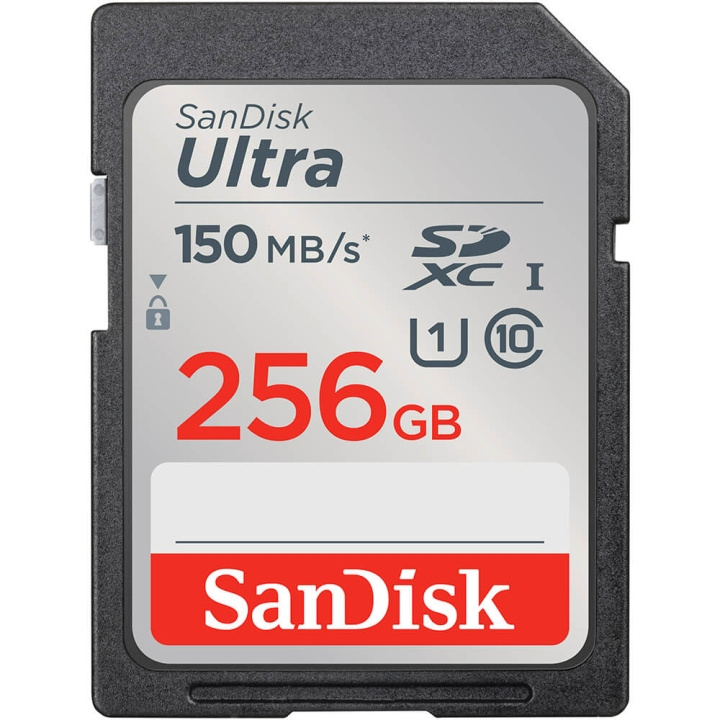SanDisk Minnekort SDXC Ultra 256GB 150MB/s i gruppen Elektronikk / Lagringsmedia / Minnekort / SD/SDHC/SDXC hos TP E-commerce Nordic AB (C18620)