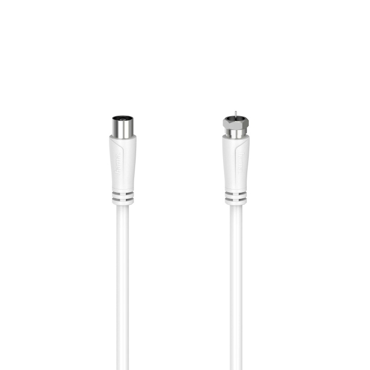 HAMA Kabel Antenn SAT 90dB F-Plug-Coax Hona Vit 1.5m i gruppen Elektronikk / Kabler og adaptere / Antennekabler og tilbehør / Antennekabler hos TP E-commerce Nordic AB (C18637)