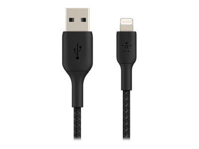 Belkin Boost Charge lynkabel flettet 3m i gruppen SMARTTELEFON & NETTBRETT / Ladere og Kabler / Kabler / Kabler Lightning hos TP E-commerce Nordic AB (C18833)