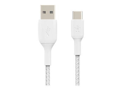 Belkin Boost Charge USB-C Kabel Flätad 1m i gruppen SMARTTELEFON & NETTBRETT / Ladere og Kabler / Kabler / Kabler type C hos TP E-commerce Nordic AB (C18844)