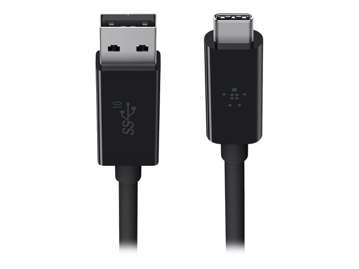 Belkin USB-C 3.1 To USB-A 3.1 Cable 1m, Svart i gruppen SMARTTELEFON & NETTBRETT / Ladere og Kabler / Kabler / Kabler type C hos TP E-commerce Nordic AB (C18879)