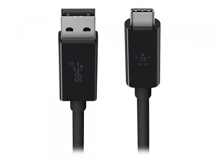 Belkin USB-C 3.1 til USB-A 3.1-kabel 1 m, svart i gruppen SMARTTELEFON & NETTBRETT / Ladere og Kabler / Kabler / Kabler type C hos TP E-commerce Nordic AB (C18879)