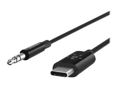 Belkin Usb-C till 3,5mm, 90cm i gruppen SMARTTELEFON & NETTBRETT / Ladere og Kabler / Kabler / Kabler type C hos TP E-commerce Nordic AB (C18880)