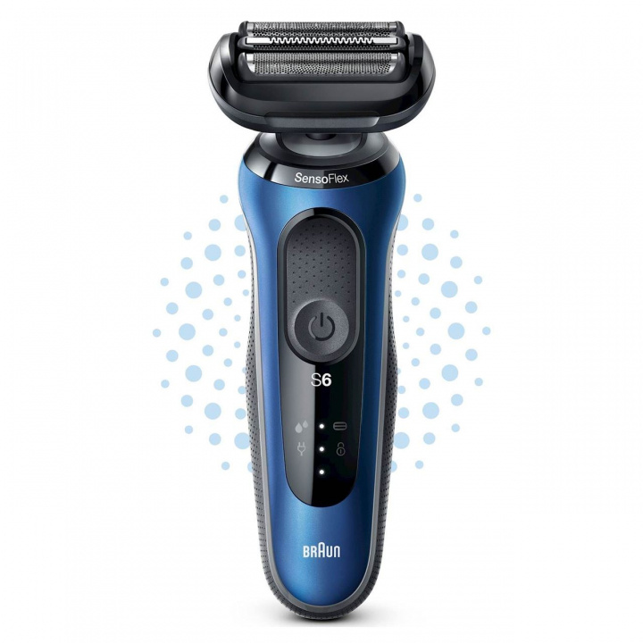 Braun Barbermaskin Shaver 61-B1000s Blue i gruppen HELSE OG SKJØNNHET / Hår & styling / Barbering og trimming / Barbermaskiner hos TP E-commerce Nordic AB (C18904)