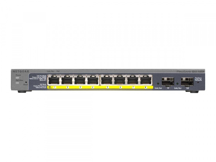 Netgear 10PT GE POE+ SMART PRO DESKTOP SWCH i gruppen Datautstyr / Nettverk / Switcher hos TP E-commerce Nordic AB (C19365)