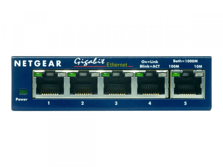 Netgear GS105GE 5Port 1000T-svitsj i gruppen Datautstyr / Nettverk / Switcher hos TP E-commerce Nordic AB (C19428)