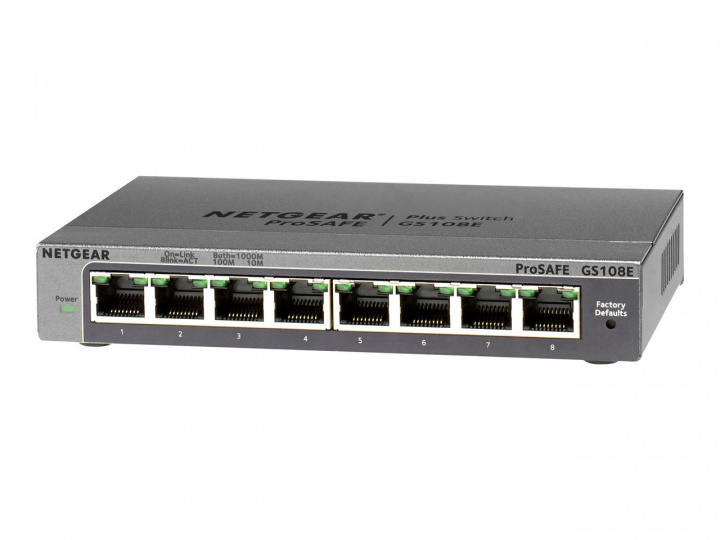 Netgear GS108E-300PES i gruppen Datautstyr / Nettverk / Switcher hos TP E-commerce Nordic AB (C19429)