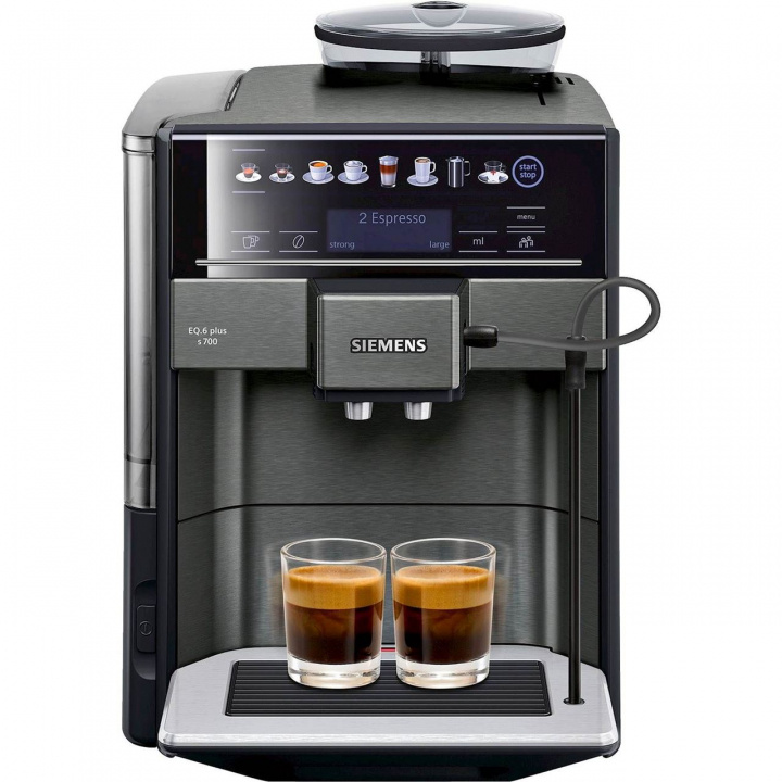 Siemens Espressomaskin TE657319RW, 1500W, Svart i gruppen HJEM, HUS OG HAGE / Husholdningsapparater / Kaffe og espresso / Espressomaskiner hos TP E-commerce Nordic AB (C19721)