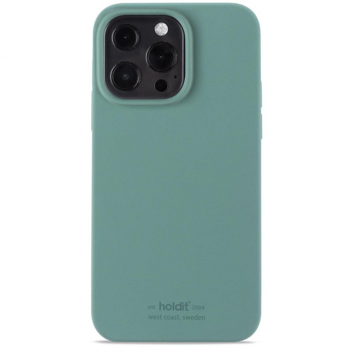 Holdit Silikonetui - Silikon mobildeksel til Iphone 13 Pro, Moss Green i gruppen SMARTTELEFON & NETTBRETT / Mobilbeskyttelse / Apple / iPhone 13 Pro / Deksel hos TP E-commerce Nordic AB (C20074)