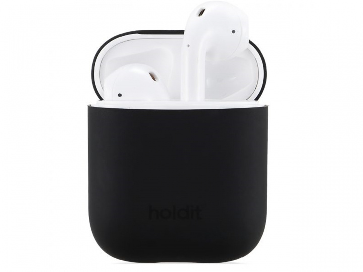 Holdit Silicone Case Airpods Nygård Blush Black i gruppen Elektronikk / Lyd & Bilde / Hodetelefoner & Tilbehør / Tilbehør hos TP E-commerce Nordic AB (C20094)