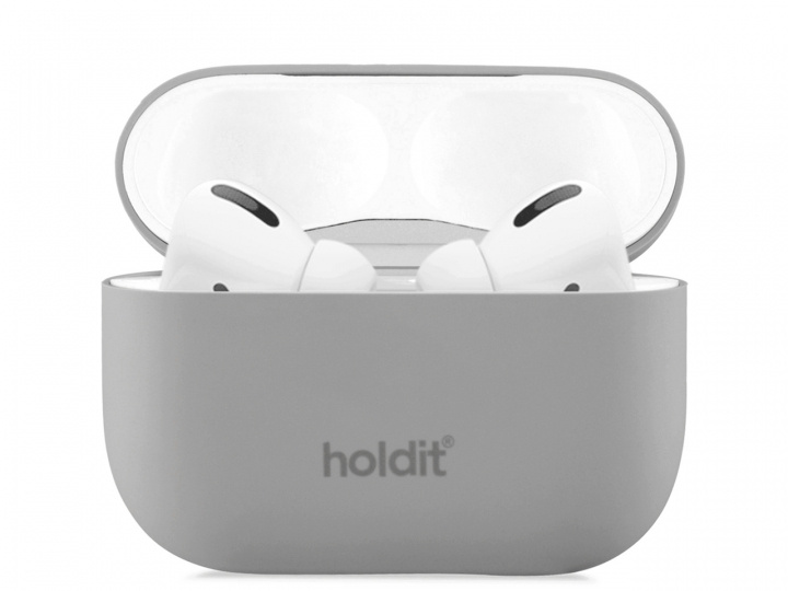 Holdit Nygård Silikonetui - Etui for Airpods Pro, Taupe i gruppen Elektronikk / Lyd & Bilde / Hodetelefoner & Tilbehør / Tilbehør hos TP E-commerce Nordic AB (C20099)