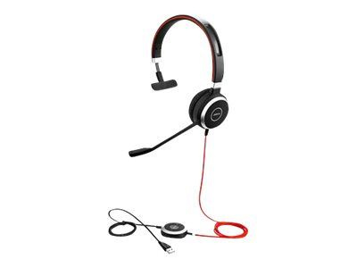 Jabra Evolve 40 Uc Mono-hodesett i gruppen Datautstyr / Datamaskin Tilbehør / Headset hos TP E-commerce Nordic AB (C20218)