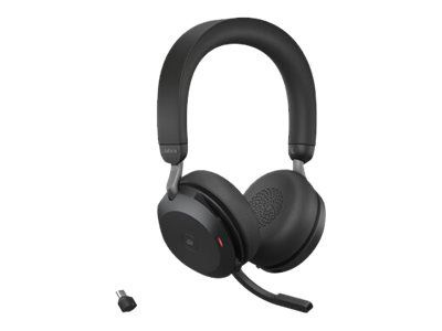 Jabra Office Trådlösa Hörlurar, Jabra Evolve2 75 Link380c Ms Stereo Black i gruppen Datautstyr / Datamaskin Tilbehør / Headset hos TP E-commerce Nordic AB (C20357)