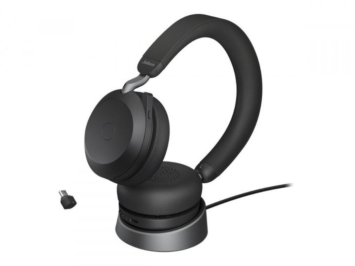 Jabra Jabra Trådløse hodetelefoner for kontoret med ladestasjon, Evolve2 75 Link380c Uc Stereo Black i gruppen Datautstyr / Datamaskin Tilbehør / Headset hos TP E-commerce Nordic AB (C20361)