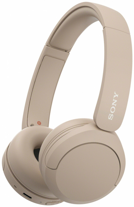 Sony WH-CH520 - Trådløse hodetelefoner med øretelefoner, beige i gruppen Elektronikk / Lyd & Bilde / Hodetelefoner & Tilbehør / Hodetelefoner hos TP E-commerce Nordic AB (C20704)