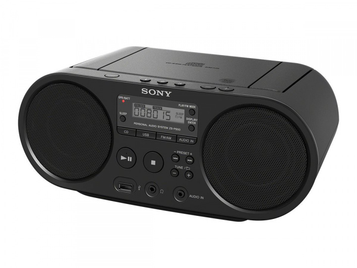 Sony ZS-PS50 - CD-brenner, MP3, USB, svart i gruppen Elektronikk / Lyd & Bilde / Hjemmekino, HiFi og bærbar / Bærbar musikkspiller / CD-Spillere hos TP E-commerce Nordic AB (C20724)