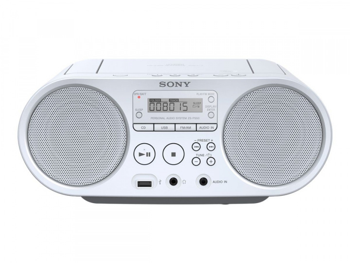 Sony ZS-PS50 - CD-brenner, MP3, USB, hvit i gruppen Elektronikk / Lyd & Bilde / Hjemmekino, HiFi og bærbar / Bærbar musikkspiller / CD-Spillere hos TP E-commerce Nordic AB (C20725)