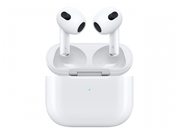 Apple AirPods 3. generasjon med MagSafe-ladeetui i gruppen Elektronikk / Lyd & Bilde / Hodetelefoner & Tilbehør / Hodetelefoner hos TP E-commerce Nordic AB (C20881)