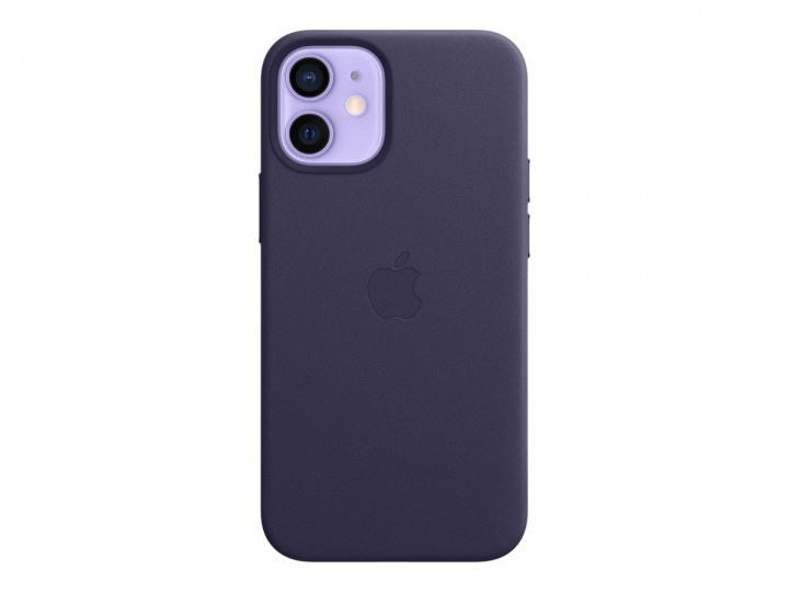 Apple Iphone 12 Mini Leather Case With Magsafe - Deep Violet i gruppen SMARTTELEFON & NETTBRETT / Mobilbeskyttelse / Apple / iPhone 12 Mini / Deksel hos TP E-commerce Nordic AB (C20952)