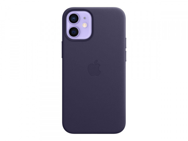 Apple Iphone 12 Mini lærveske med Magsafe - Deep Violet i gruppen SMARTTELEFON & NETTBRETT / Mobilbeskyttelse / Apple / iPhone 12 Mini / Deksel hos TP E-commerce Nordic AB (C20952)