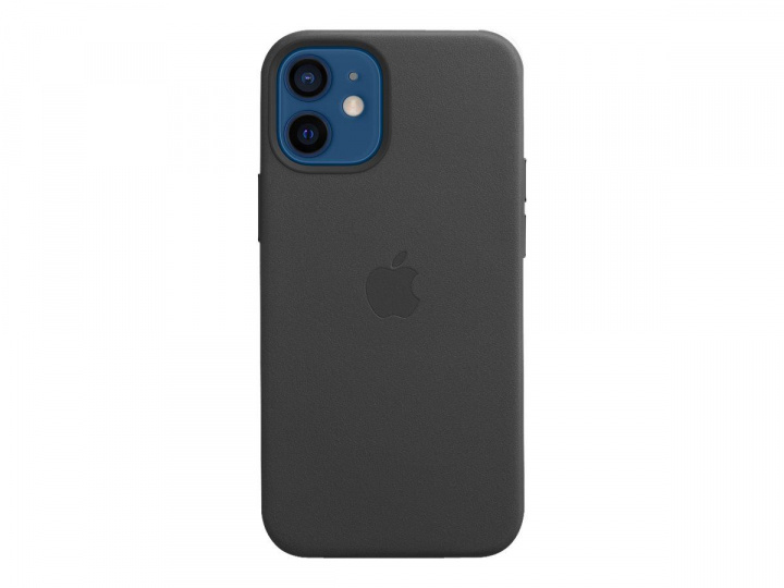 Apple iPhone 12 mini Leather Case with MagSafe Black i gruppen SMARTTELEFON & NETTBRETT / Mobilbeskyttelse / Apple / iPhone 12 Mini / Deksel hos TP E-commerce Nordic AB (C20954)