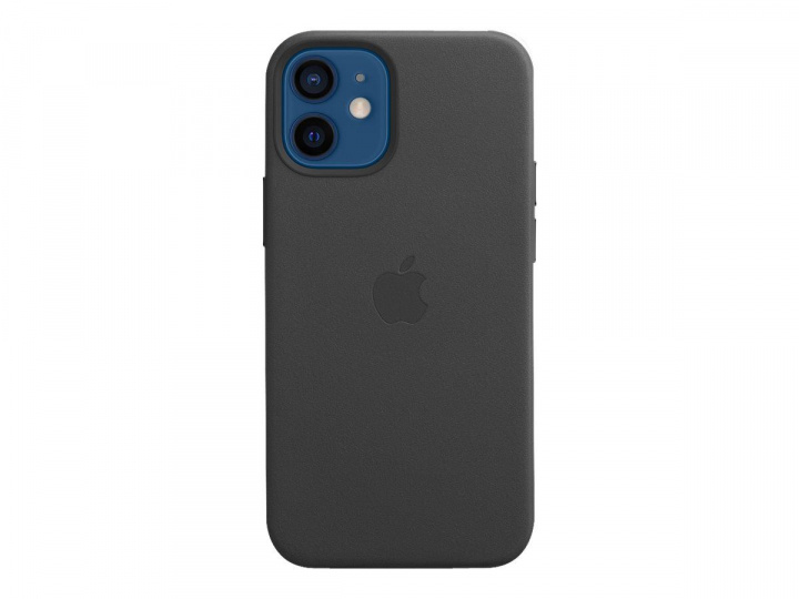 Apple iPhone 12 mini læretui med MagSafe Svart i gruppen SMARTTELEFON & NETTBRETT / Mobilbeskyttelse / Apple / iPhone 12 Mini / Deksel hos TP E-commerce Nordic AB (C20954)